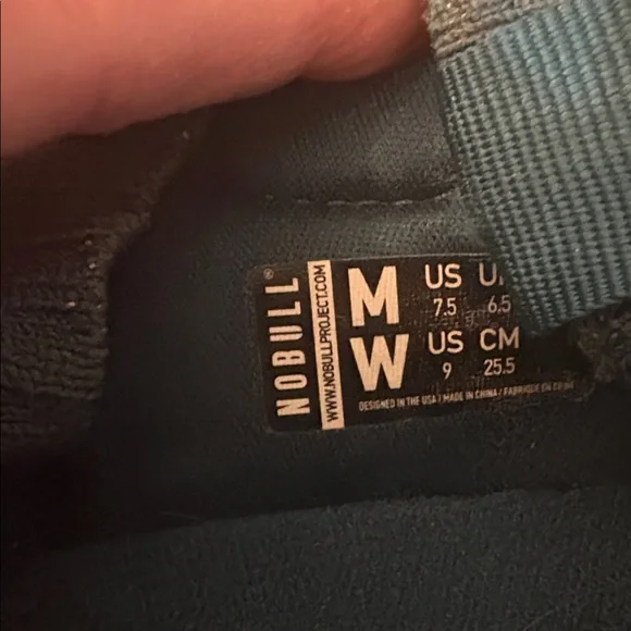 NOBULL Allday Knit Sneakers Deep Teal Size 9 EUC - Picture 6 of 7